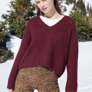 L.A.Hearts Maroon Sweater XS